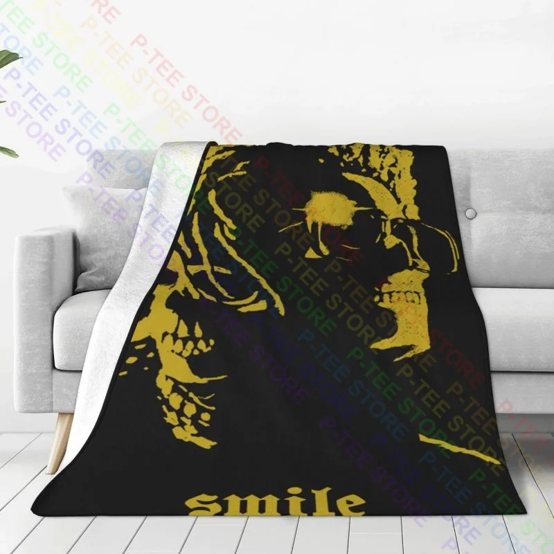 The Weeknd Juice World Club Xo Smile 999 Black Skull Blanket Warm Anti-Pilling Sleeping Sheets