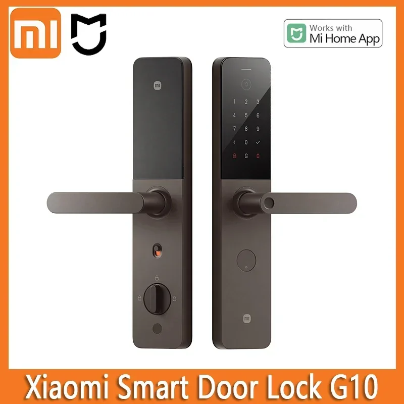 Xiaomi Smart Door Lock G10 Bluetooth 5.3 Password NFC Fingerprint Multiple Unlock Doorbell Work For Mi Home App Xiaomi HyperOS