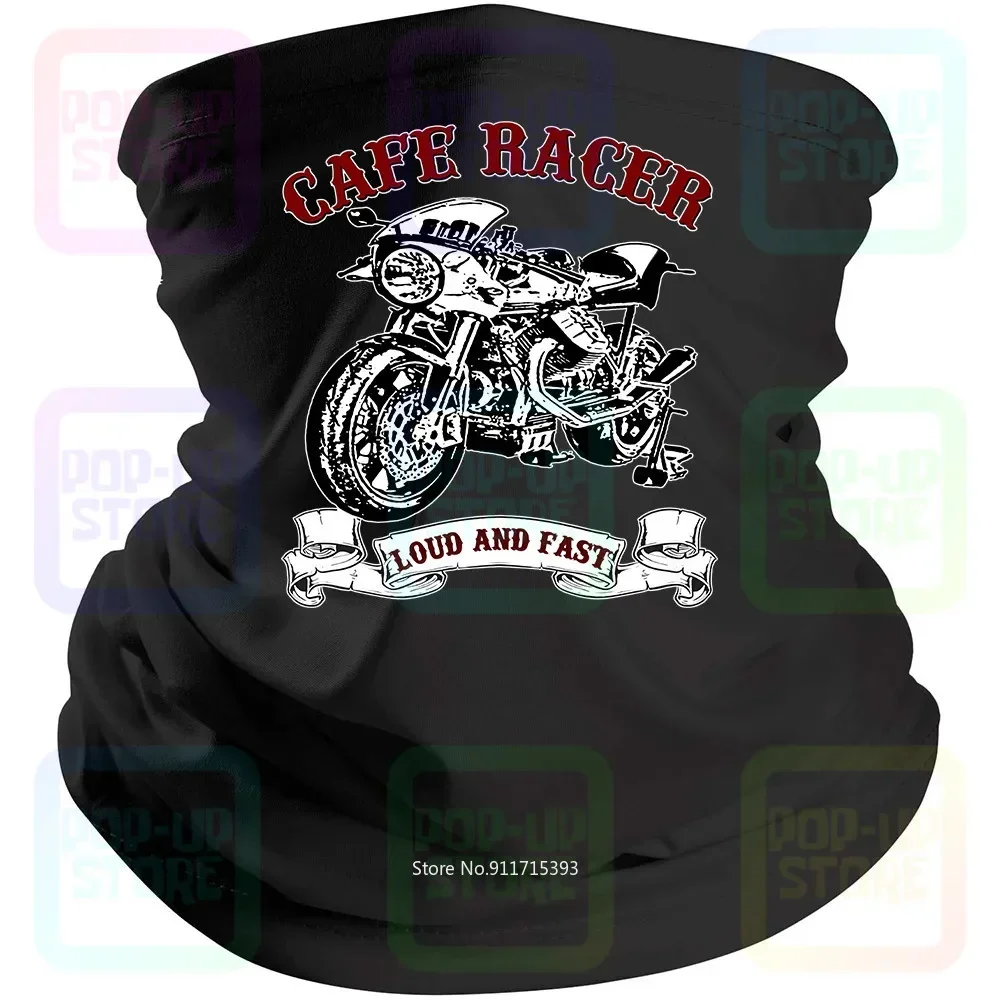 

Vintage Italian Motorcycle Moto Guzzi Cafe Racer Black Bandana Mask Scarf Neck Gaiter Mouth Cover