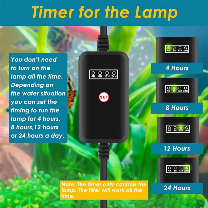 

AT63-Green Water Aquarium Filter Pump With Dual Mode Flow And Direction For Fish Tank, US Plug HCF-711