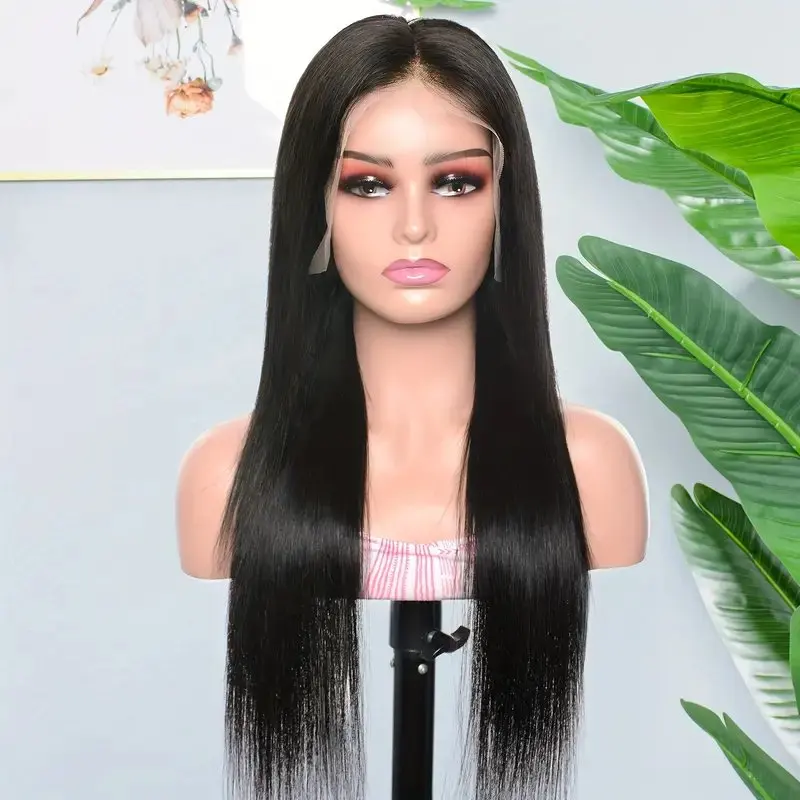 Rosabeauty 13x4 Straight 150% Density Nature Color Lace Front Wig Human Hair 30 Inch Glueless Wigs For Women