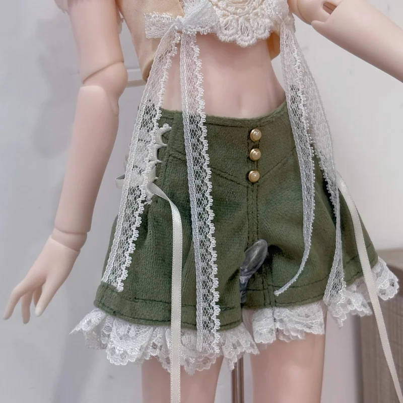 1/4 BJD Abito per bambola Top con una spalla Pantaloncini Set Accessori per abbigliamento per bambole (senza bambole)