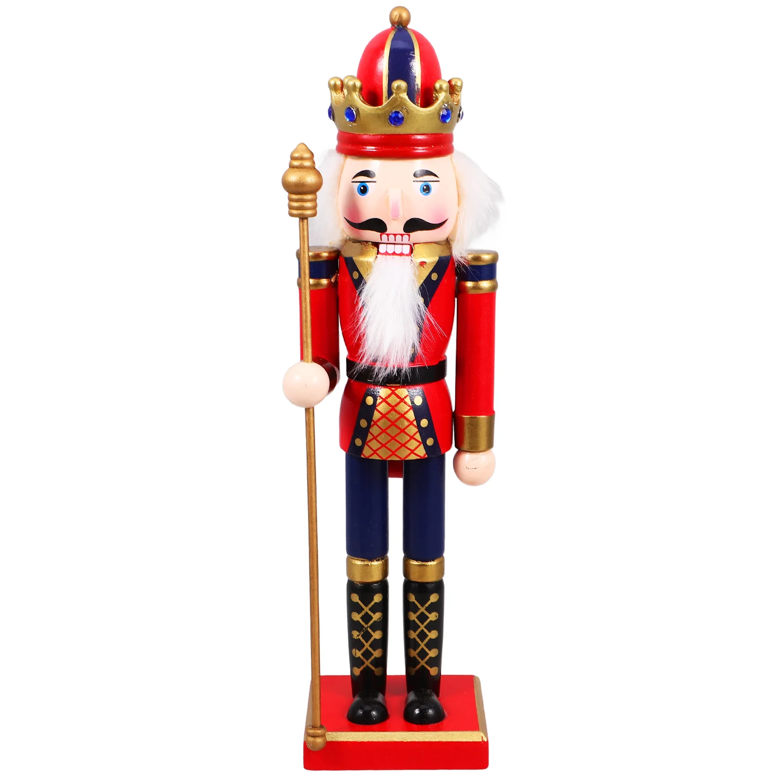 

Wooden Nutcracker Xmas Decoration Christmas Table Decor Colorful Soldier Holiday Gift Ornament Wooden Nutcracker