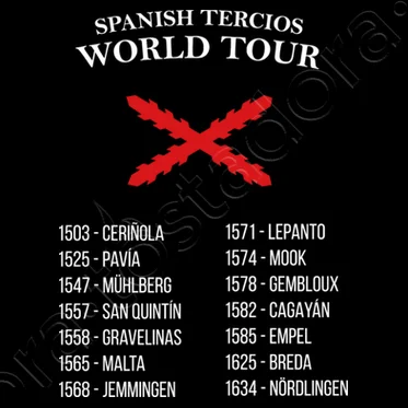 Batallas De Los Tercios. Spanish Tercios World Tour T Shirt. New 100% Cotton Short Sleeve O-Neck T-shirt Casual Mens Top