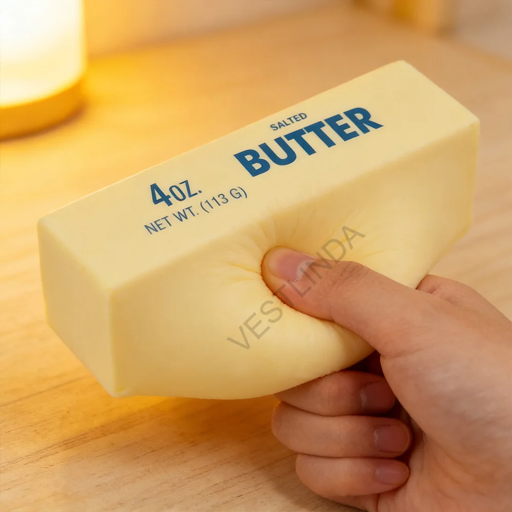 6/1 Stück Kreatives Butterförmiges Quetschspielzeug, Neuartiges Knetbares Weiches Langsam Zurückfederndes Entspannungs-Spielzeug, Tragbares Interessantes Anti-Stress-Quetschspielzeug