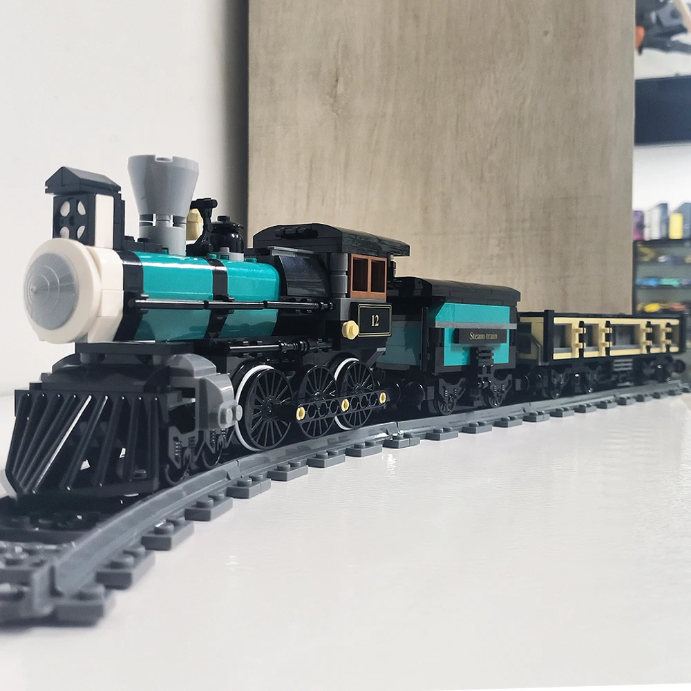 Creator Expert técnico TH 10, modelo de tren de vapor, bloques de construcción, montaje de ferrocarril, 59001, juguetes para niños de alta tecnología, regalo, 560 Uds.