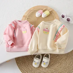 Children's Sweatshirts Ice Cream Decoration Kids Clothes Girls Boys 2 To 6 Years Fall Clothes Sweatshirt  pullovers for kids