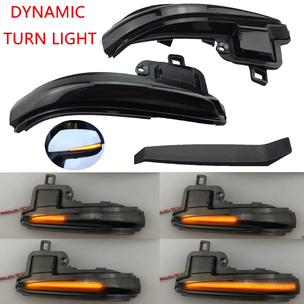 2PCS LED Side Mirror Dynamic Turn Signal Lights Lamp for Toyota Tacoma 2016-2022 RAV4 XA50 2019-2022 Highlander XU70 2020-2022