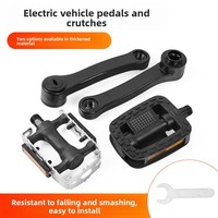 Anti-Slip Bicycle Pedal Crank Arm Suitable for Bird Yadea Aima Xinri Electric Vehicle Aluminum Alloy Footrest Connection Rod