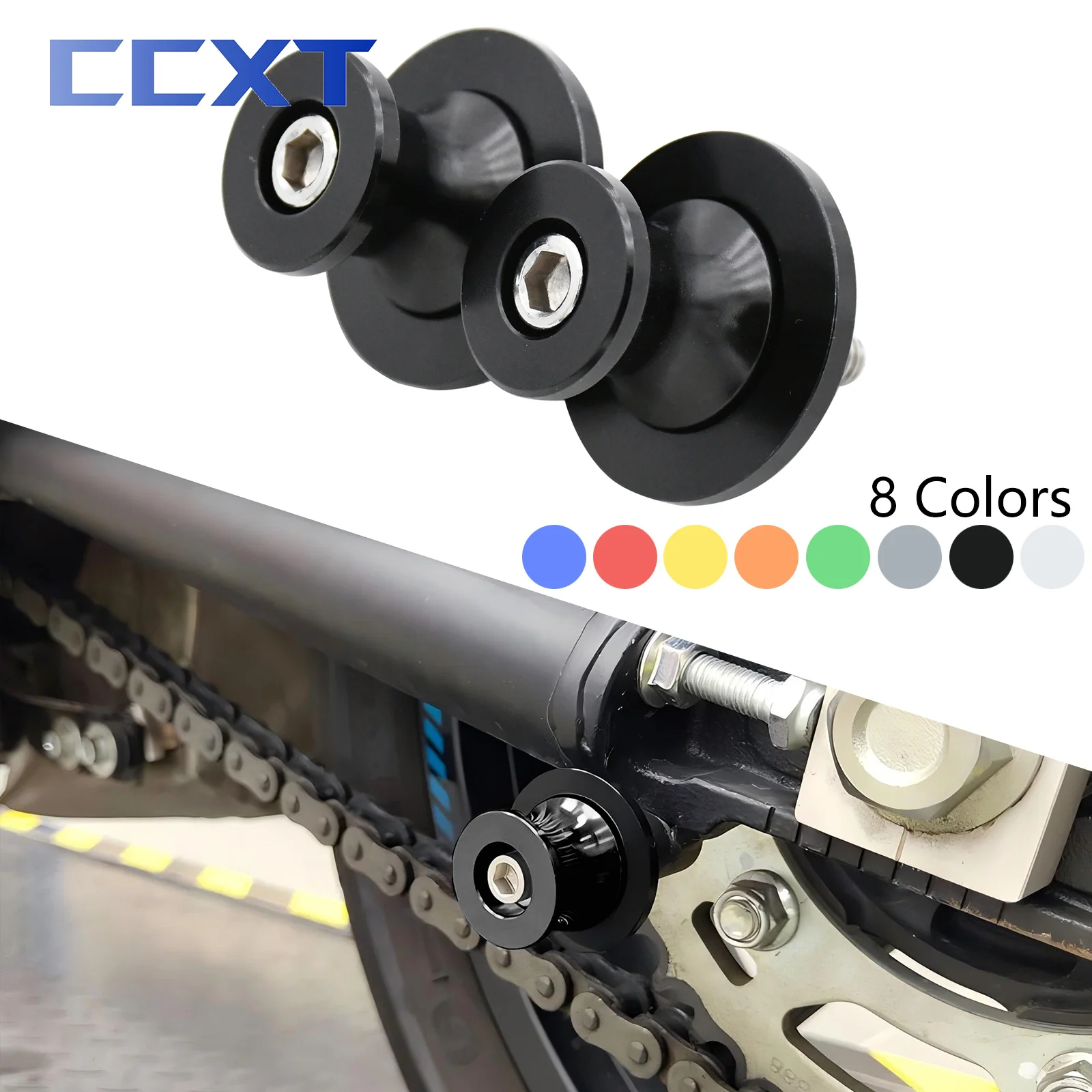 

Motorcycle 6mm Swingarm Spool Slider Stand Screws For Yamaha YZF R15 V3 V4 2014-2022 MT-10 2016-2021 MT-10 SP 2022 2023 MT-03