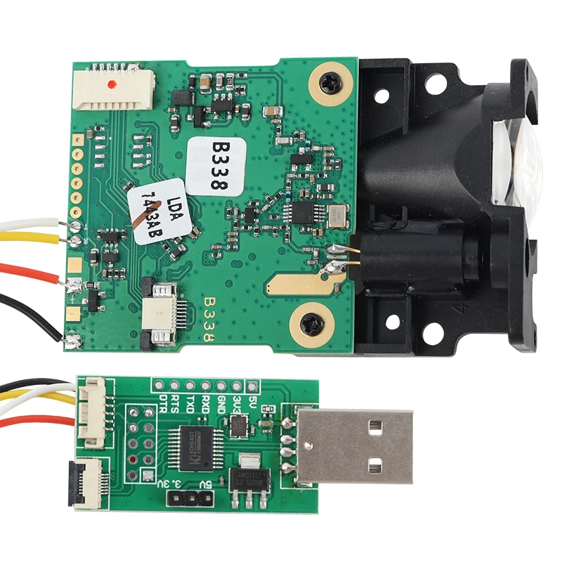 

100m Laser Sensor Long Distance UART Laser Range Sensor OEM Module Phased Laser Distance Module