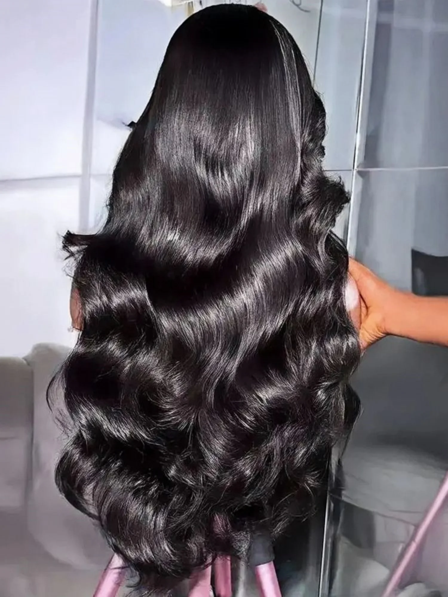 

Парик с волнистыми локонами и кружевной передней частью из натуральных волос, плотность 250%, 13x4, 13x6, HD кружевной фронтальный парик из натуральных волос, предварительно снятая линия роста волос, бразильские парики из натуральных волос