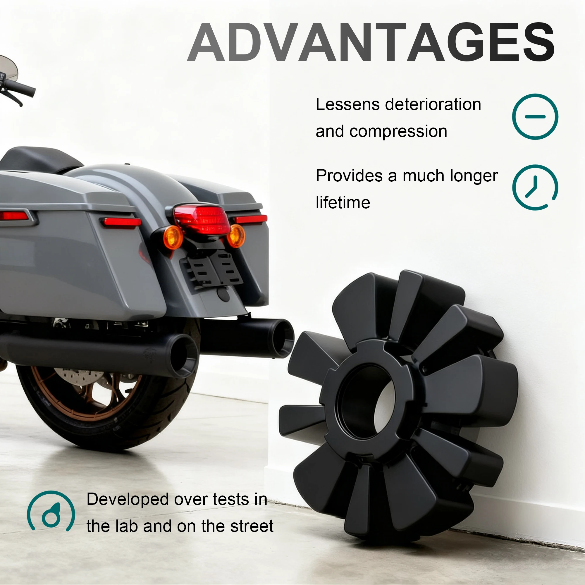 Cush Drive Damper Rubber Rear Sprocket Isolator for Harley 2009-Up Electra Glide Street Glide Road Glide King FLHT FLHR FLHX