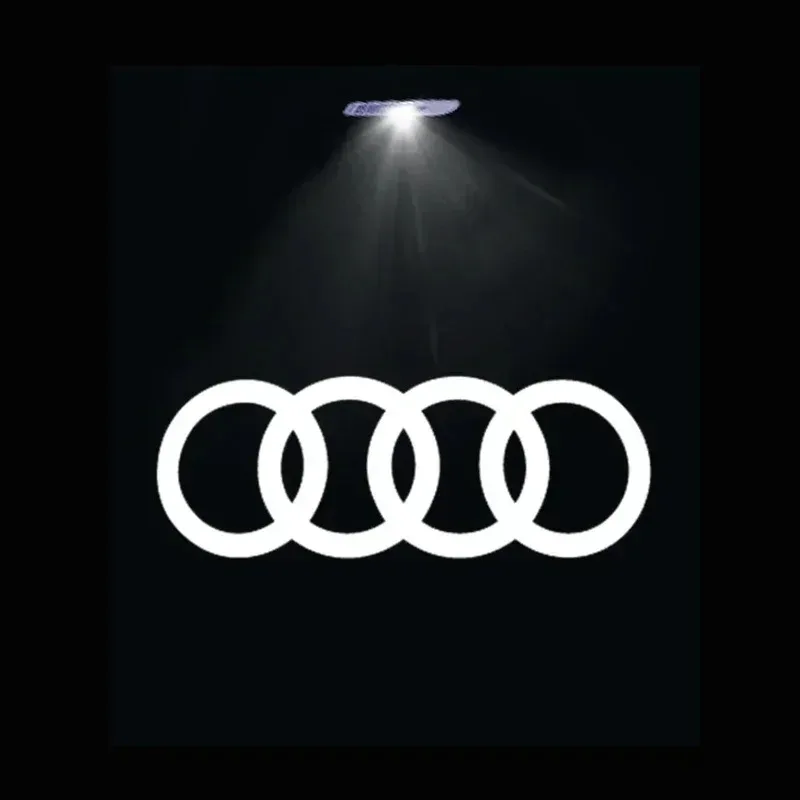 2er-Set Auto-Türlogo-Willkommensbeleuchtung für QUTTRO Audi Sline A1 A3 A4 A5 A6 A7 Q3 Q5 Q7 TT B5 B6 B7 8P 8V 8P 8L S3 S4 Zubehör