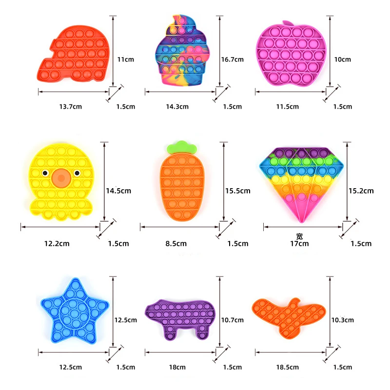 3-50pcs Random Fidget Toys Mystery Gifts Pack Surprise Box 300 ...