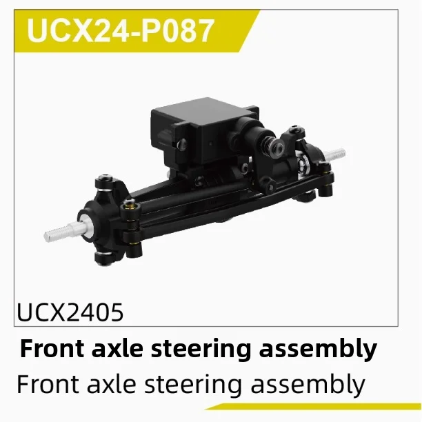 UDIRC UCX2405 1/24 RC Car Upgrade Kit Brass Counterweight Coupler Metal Front Axle Center Drive Shaft Body Shell
