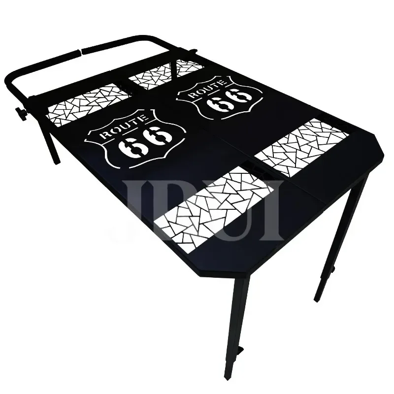 Car Tire Table Outdoor Camping Picnic Folding Table Metal Dining Table Cross-border New Off-road Equipment