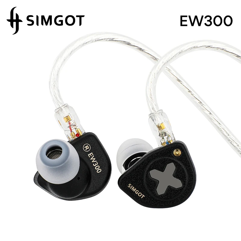 

Наушники SIMGOT EW300, проводные, высококачественные Hi-Fi наушники с гибридными драйверами 1DD+1Planar+1PZT и съемным кабелем 0,78 мм с 2-контактным разъемом.