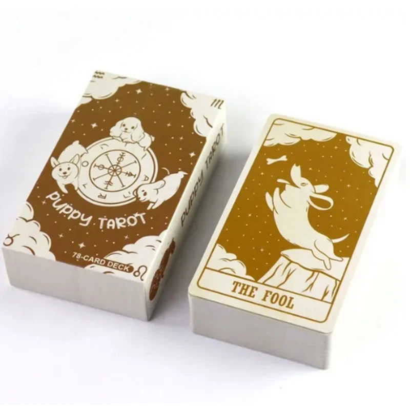 High-Quality Puppy Tarot Card Leisure Entertainment Games Card Family Gatherings Tarot Games Card 78 Card Deck