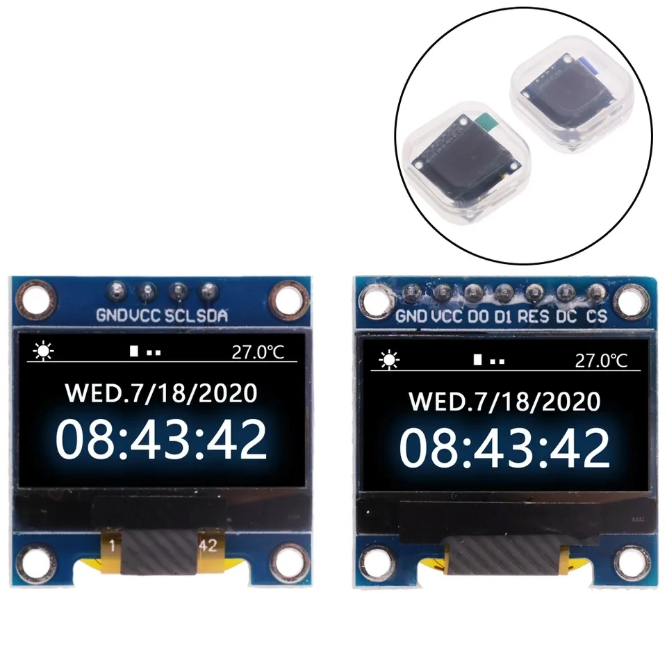 4Pin 7Pin White And Blue Color 0.96 Inch 128X64 Yellow Blue OLED Display Screen Module For Arduino 0.96\