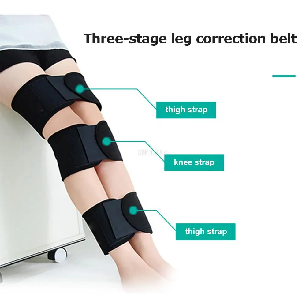 O/X Type Leg Curved Knee Legs Correction Belts Band Posture Corrector Band Effective Adjustable Beauty Leg Band Belt 3pcs/set