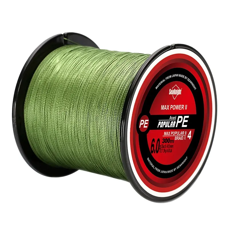 Żyłka wędkarska SeaKnight TriPoseidon z serii 4 nitki wielowłóknowe 300m PE Pleciona żyłka gładka karpia 15lb 20lb 25lb 30lb — zdjęcie 2