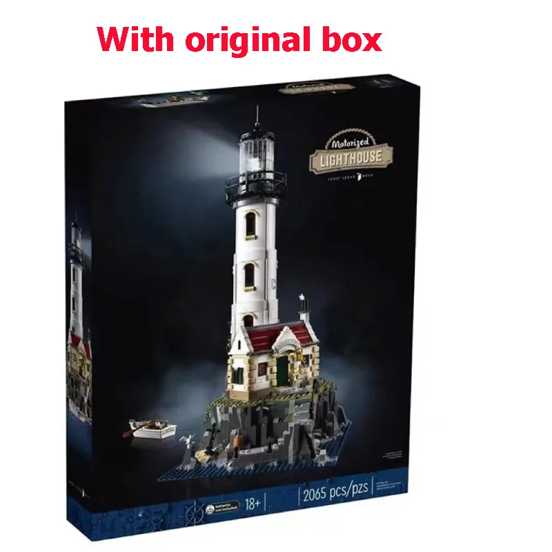 Electric Lighthouse Building Blocks 2065PCS Compatible 21335 Bricks Assembled Toys For Children Christmas Gift With Original Box