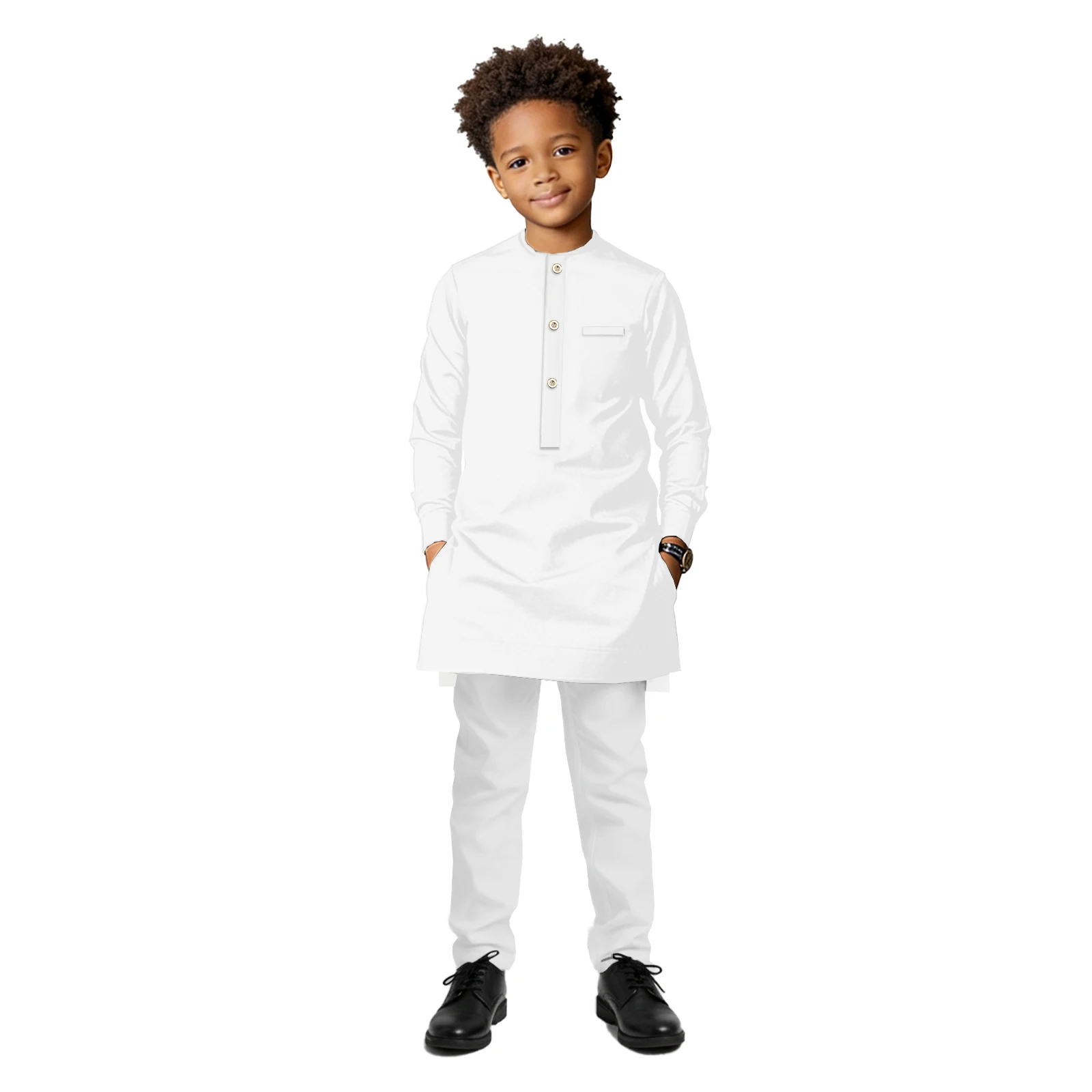 

Kid African Suit For Boy Dashiki Ankara Outfits Jacket and Pants 2 Piece Set Chilren Clothes Attire