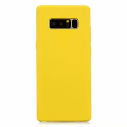 Candy colorful Phone Case For Samsung Galaxy Note 8 Matte solid color Cover For Samsung Note 8 Silicone Soft Cover case