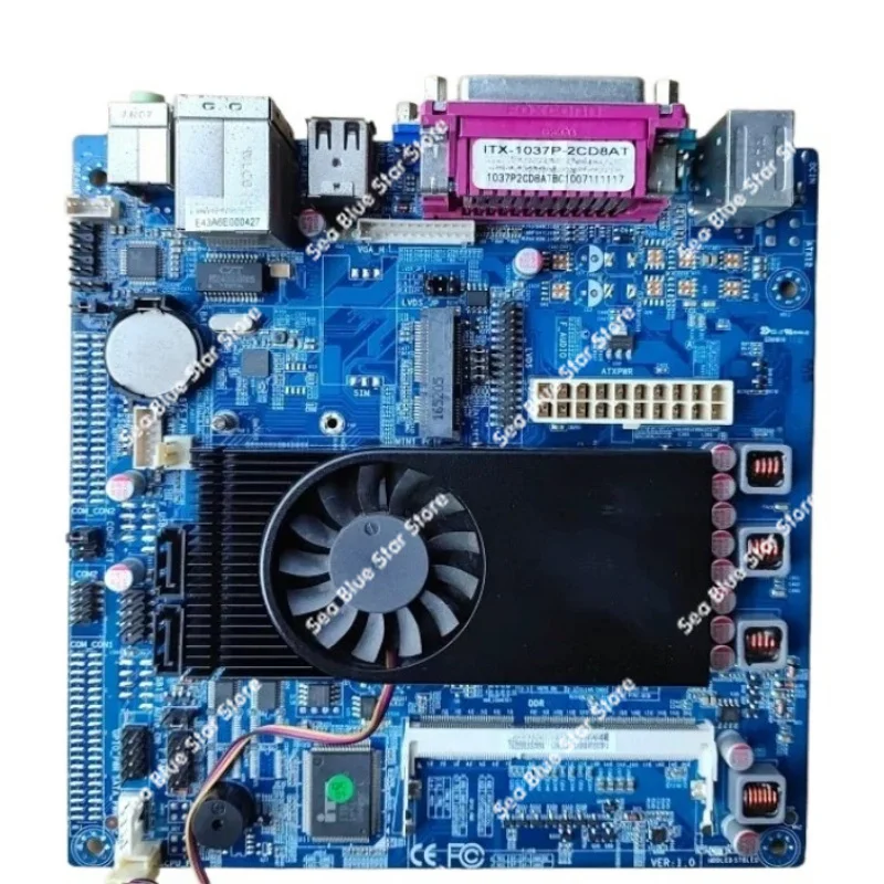 ITX-1037P-2CD8AT Main Board 1037U Special Main Board for Supermarket Cash Register