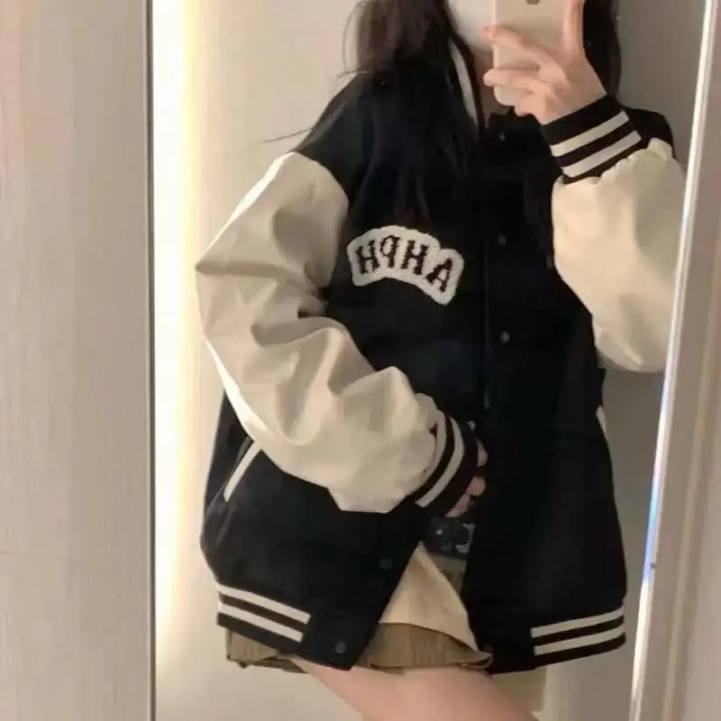 

Женские куртки-бомберы большого размера, пальто, женское водонепроницаемое ветрозащитное уличное пальто с передним карманом на пуговицах, простое чистое базовое женское пальто