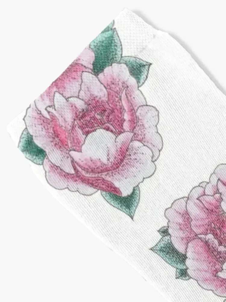 Peonies Socks with print anime Heating sock man Boy Child Socks Women's