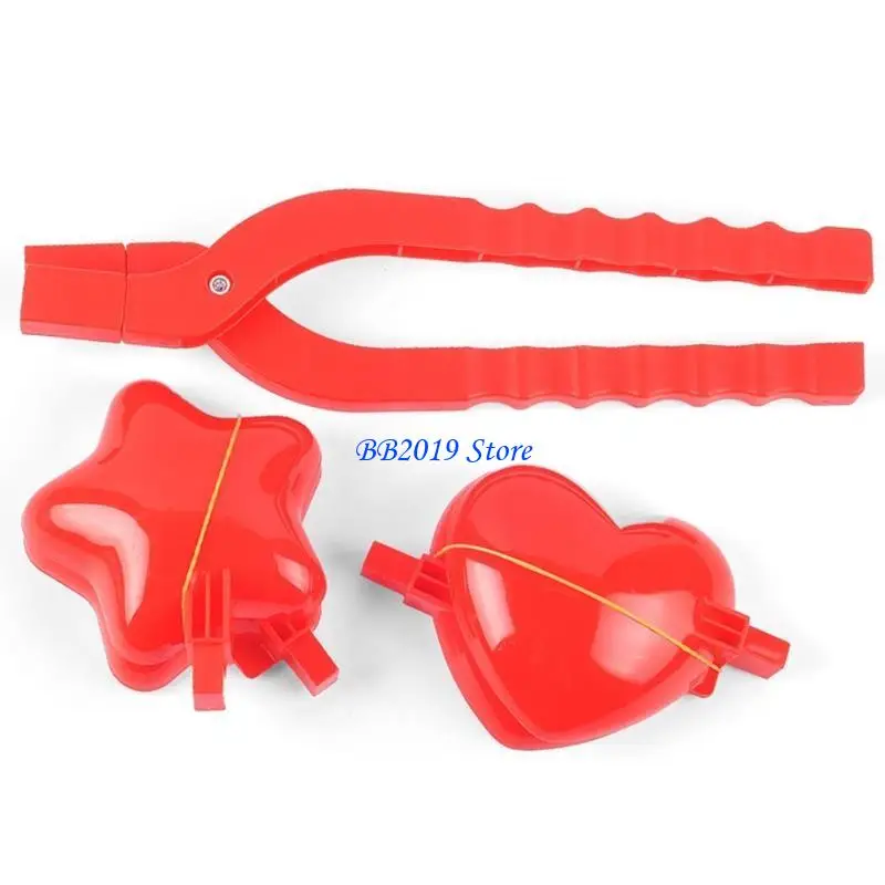 

Q0KB Новинка, детские игрушки-зажим для снежков, милые игрушки в форме звезды/сердца для игр, игрушки, игры на открытом воздухе,