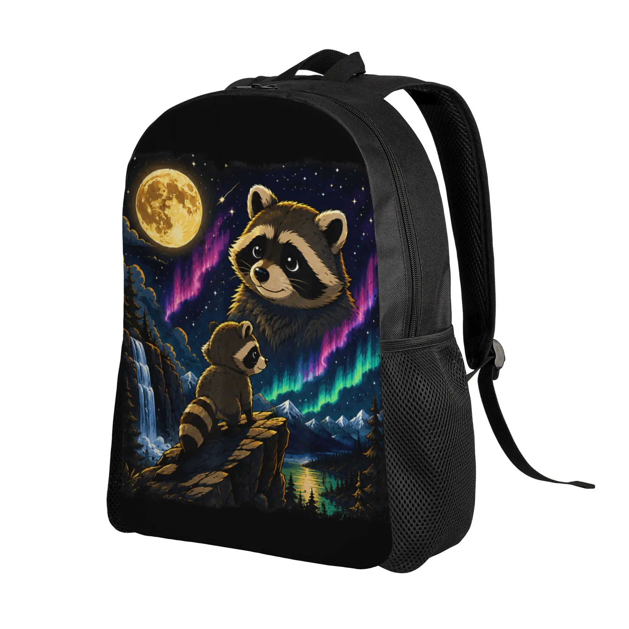 Jimothy Raccoon Seattle Feral Legend Retro Jimothy Moon Backpack  Cycling Backpacks Girl Custom Breathable School Bags Rucksack