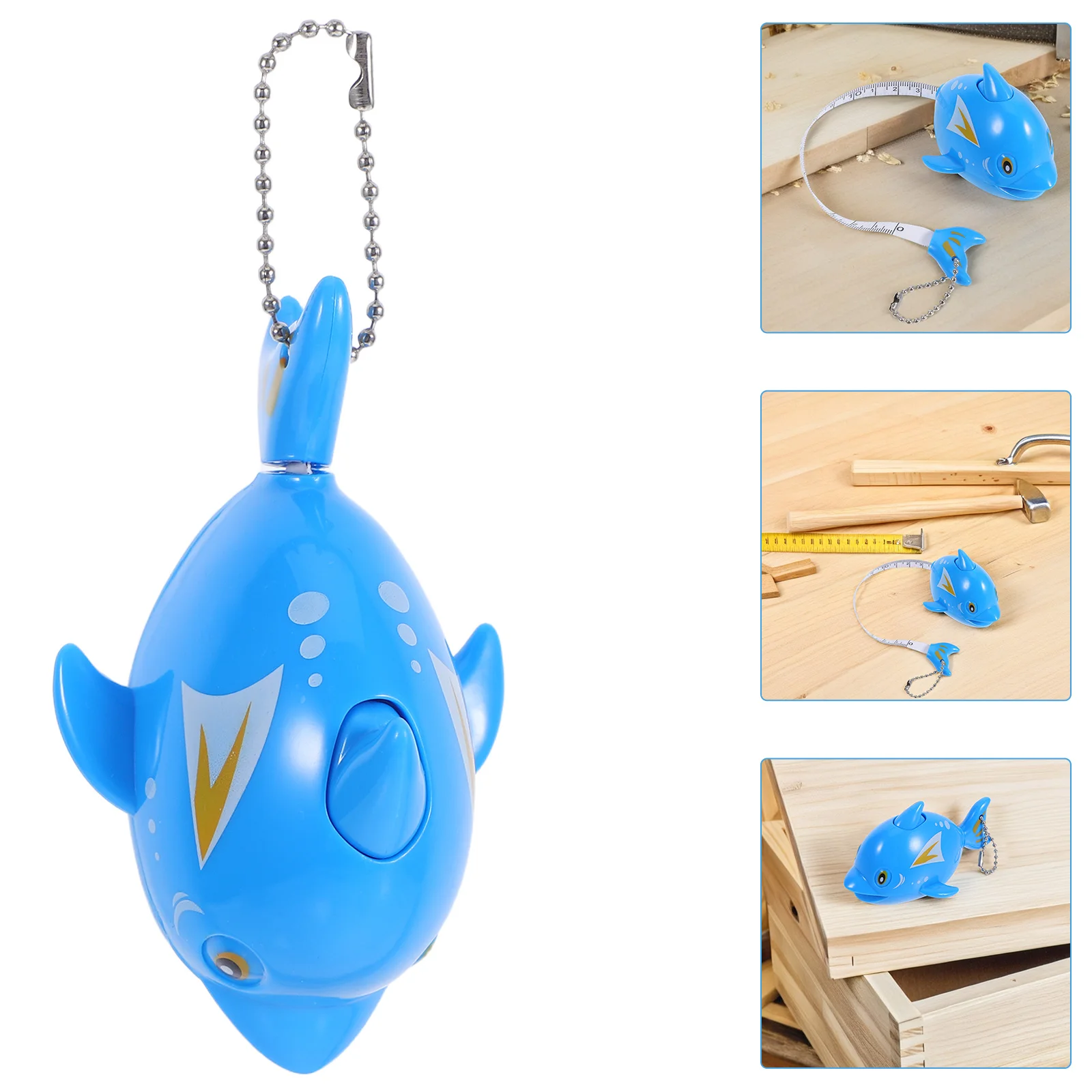 

Dolphin Mini Tape Measure Blue Compact Soft Tape for Tailor Sewing Craft Body Measuring Fish Measuring Cloth Body Measure