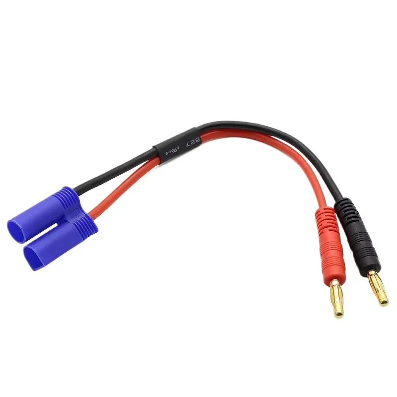 

5/10pcs15CM 30CM EC5 Connector to 4.0 Banana Plug Balance Charge Cable 14awg for RC Helicopter Quadcopter Lipo Battery