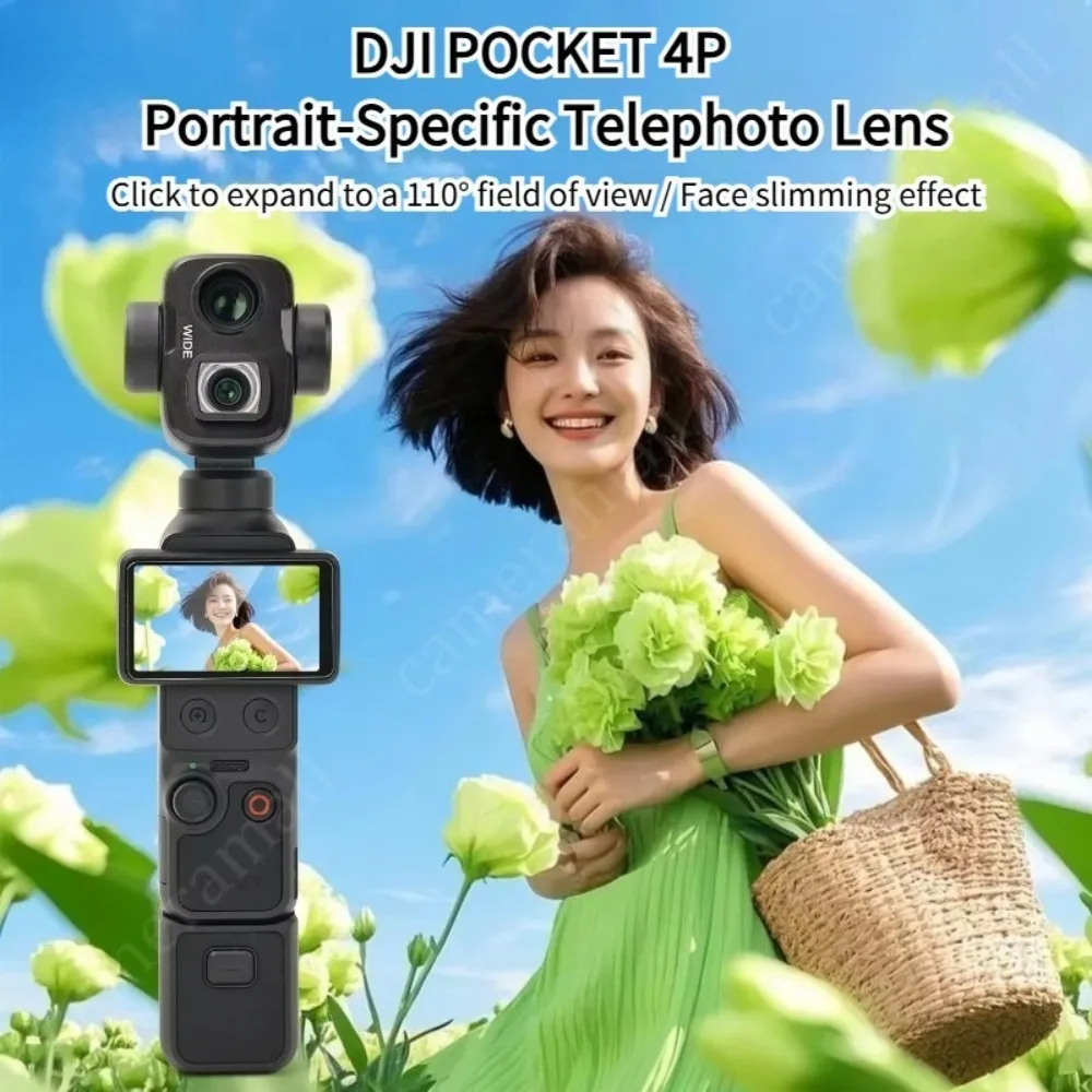 Obiektyw szerokokątny do DJI Osmo Pocket 4P może zwiększyć pole widzenia do 110 stopni. ° Obiektyw powiększający 110 do DJI Pocket 4 Pro °   Obiektyw szerokokątny — zdjęcie produktu 2