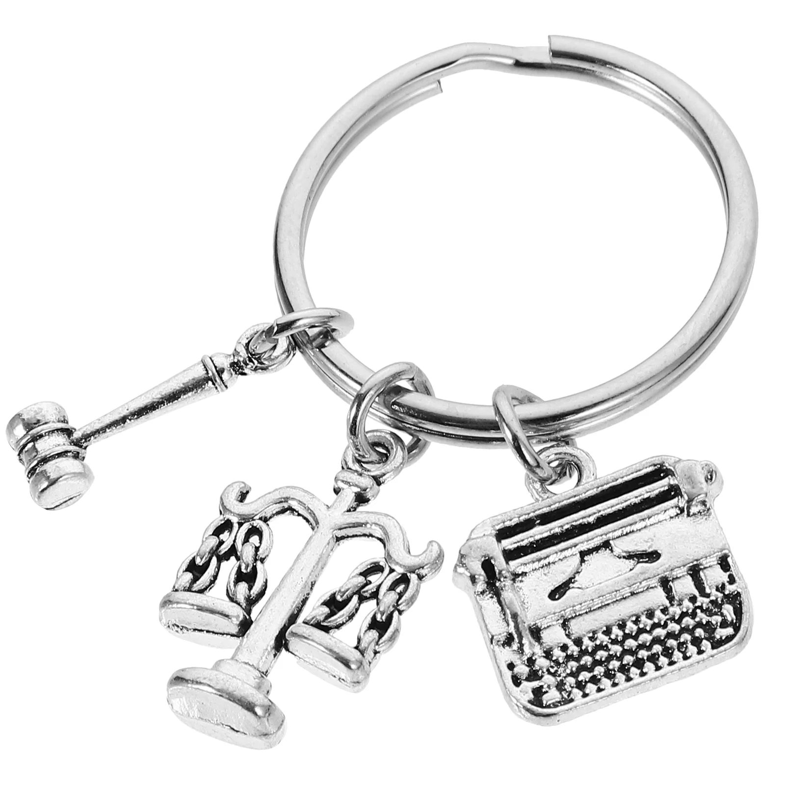 

Locket Libra Keychain Lawyer Accessory Keyring Decor Jewelry Backpack Ornament Pendant Student