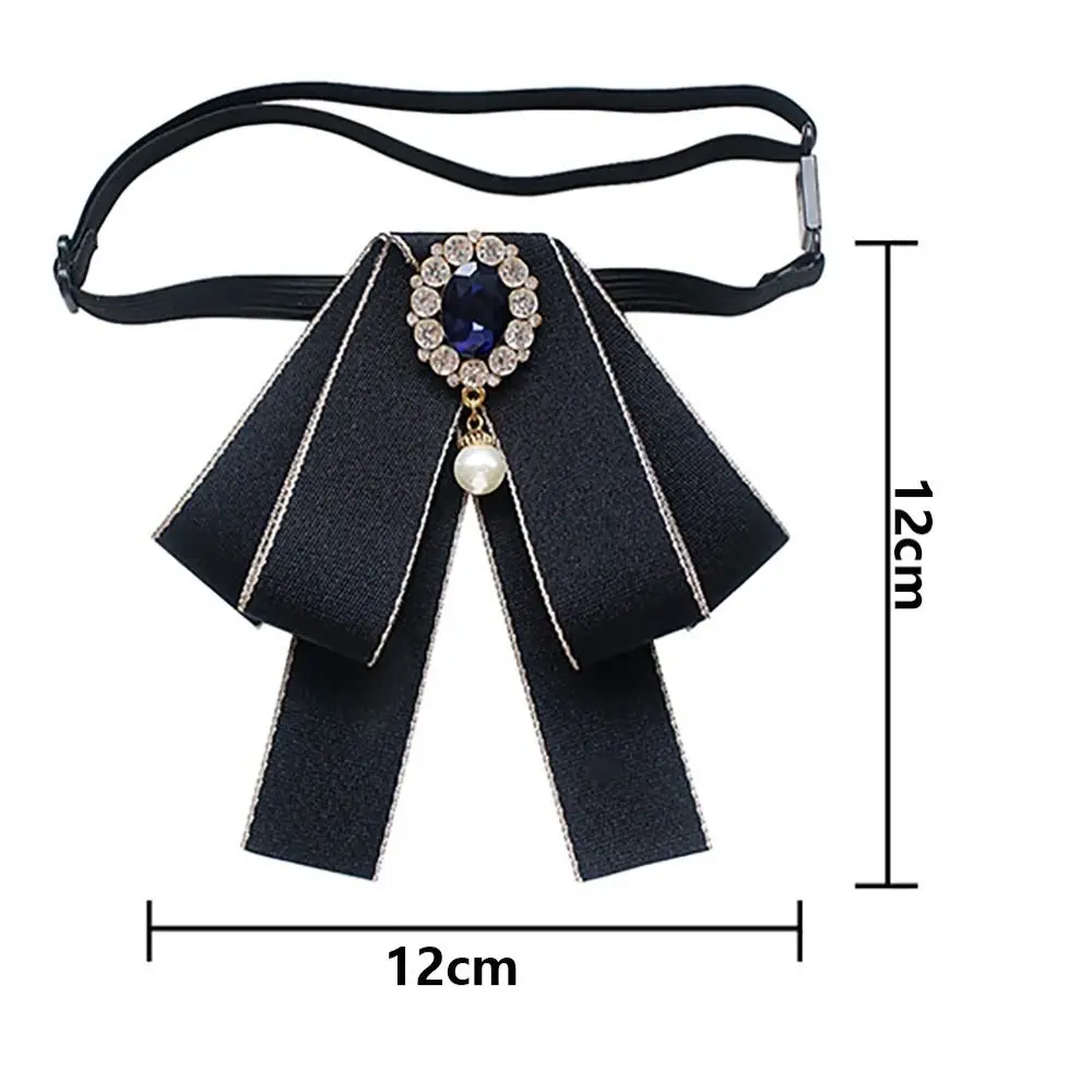 Fashion Polyester Collar Flower Adjustable British Style Ribbon Bow Necktie Men
