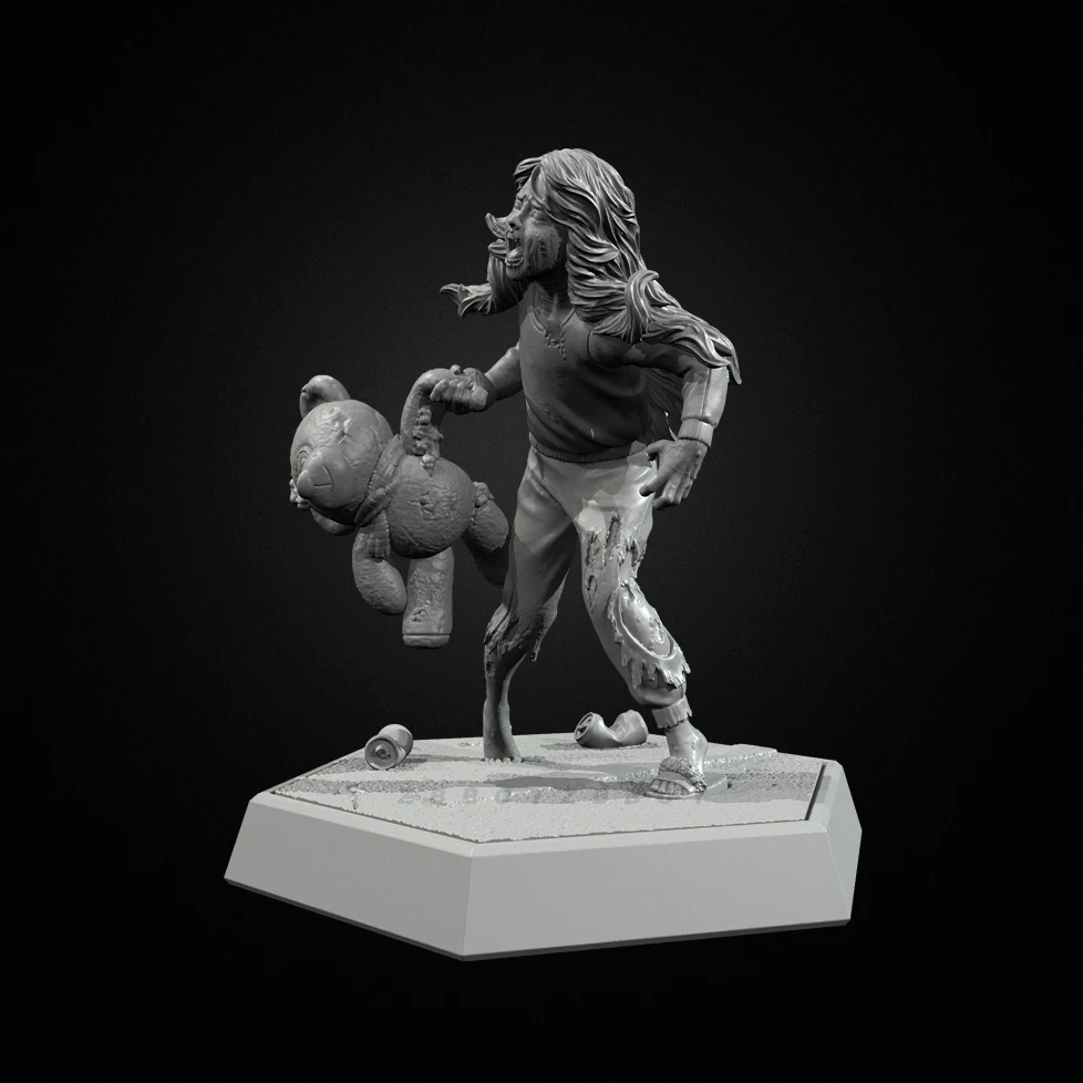 The height of man 38mm 50mm - đánh giá và giá Model Kit Zombie Girl