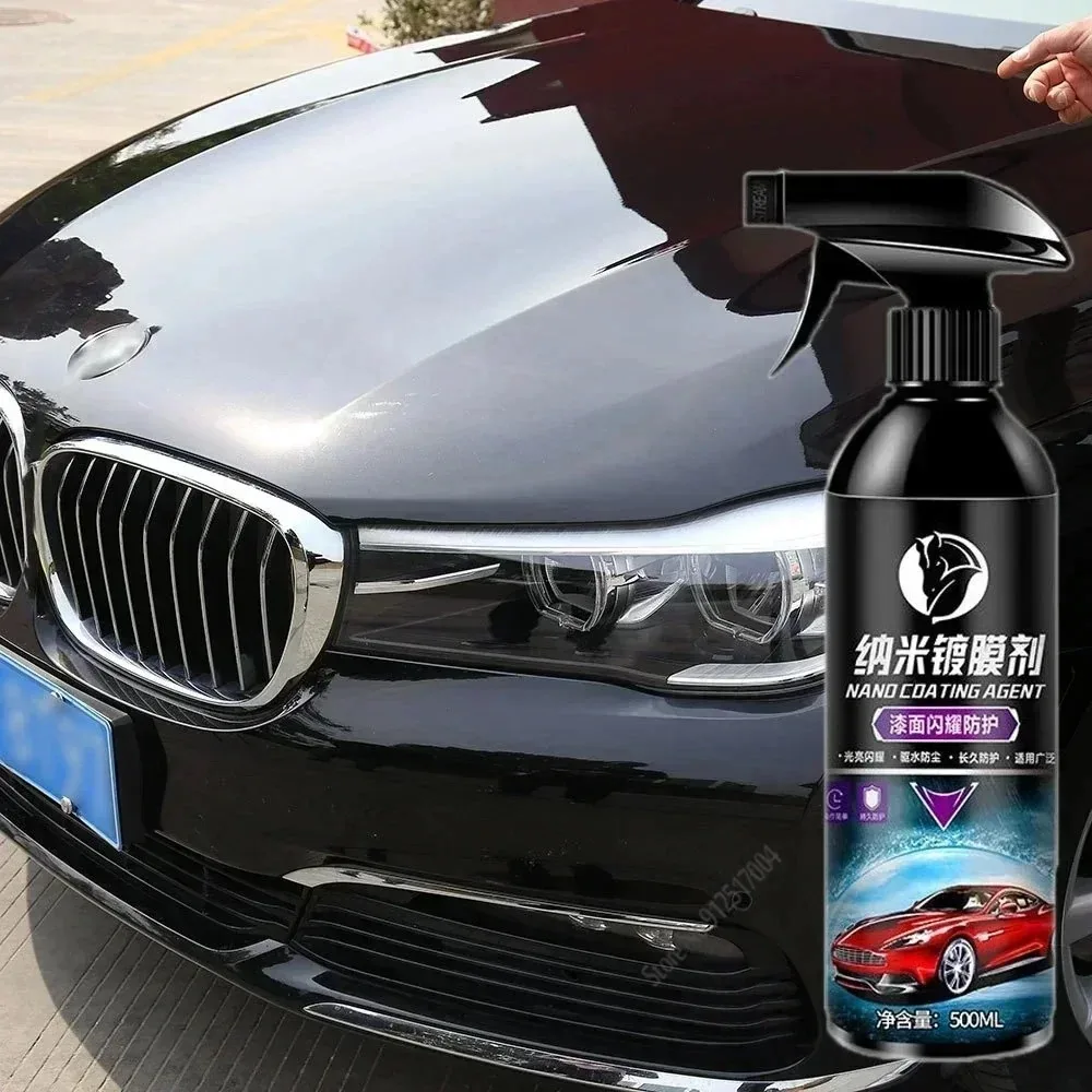 Carro Detalhando Produtos De Revestimento Cerâmico, Nano Glass Plated, Crystal Car Polish, Dureza 9H, 500ml