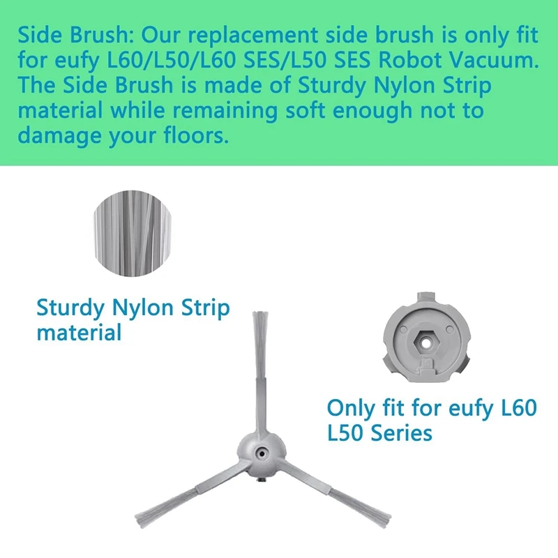 Brosse latérale principale pour aspirateur robot, filtre Hepa, pièces de rechange, accessoires pour wald fy L60, SES, L50, SES
