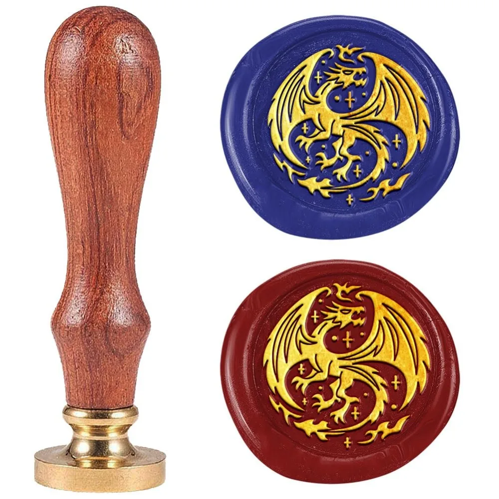 Ejderha Totem mühür mumu Damga Kabartmalı Damga Sızdırmazlık Çıkarılabilir 1