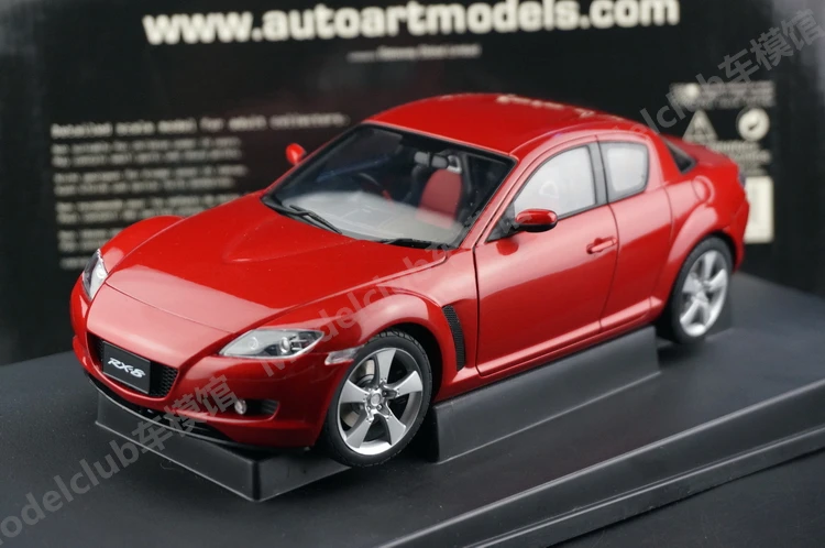 Autoart 1:18 RX8 Red JDM Simulation Limited Edition All Open Alloy Metal Static Car Model Toy Gift