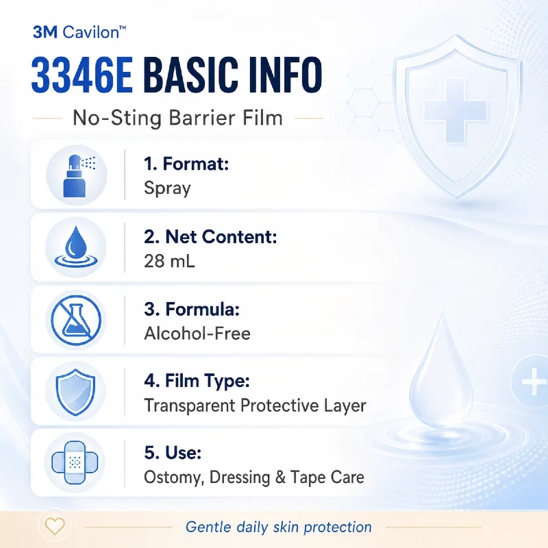 Original 3M Cavilon 3346E 28ML No Sting Barrier Film Spray Alcohol-Free Skin Barrier for Ostomy Dressing Tape Care