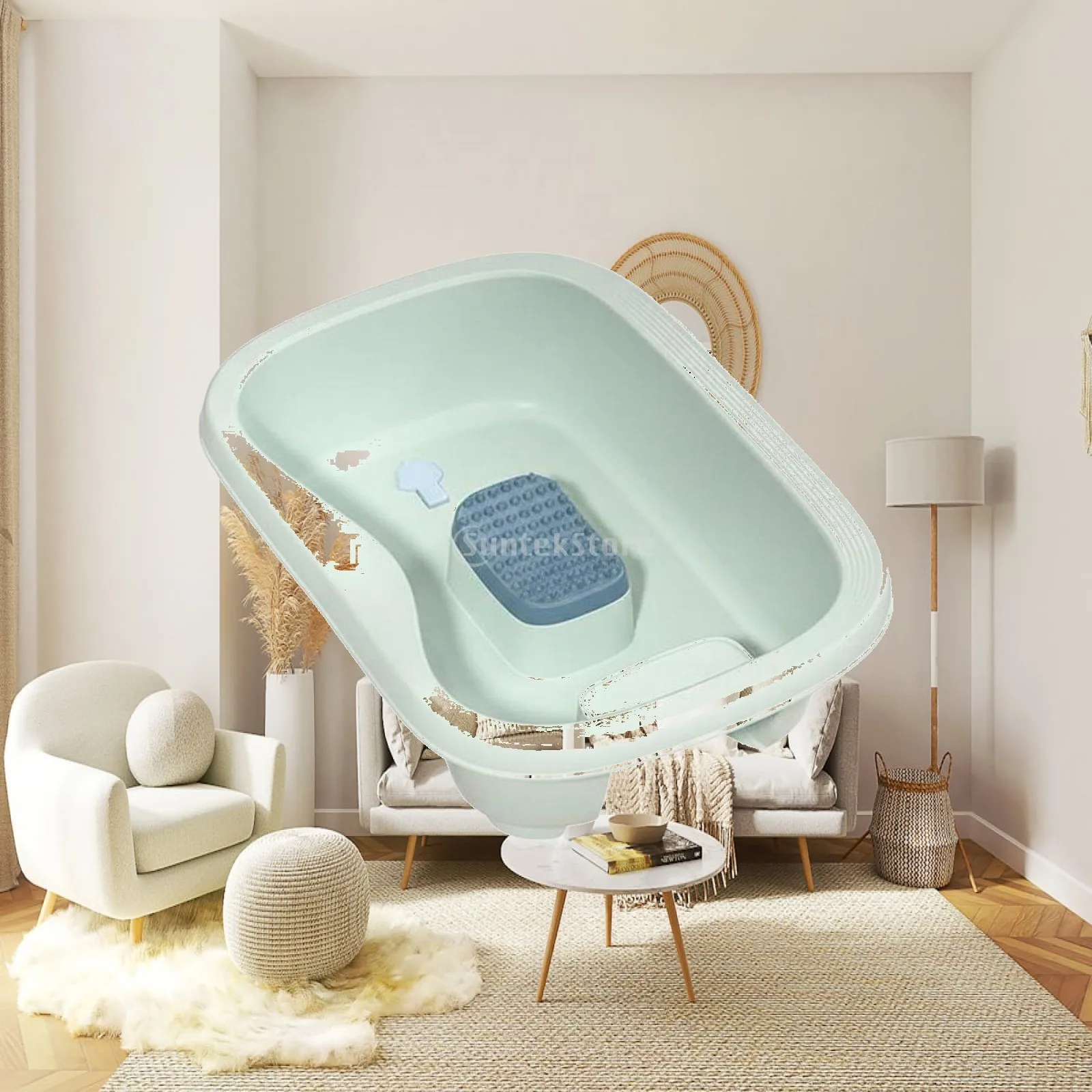 Portable and lightweight mobile hair washing basin for lying down, non-slip
