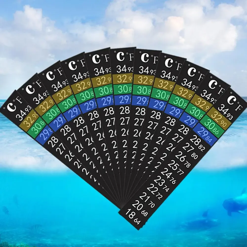 1-5 sztuk naklejki samoprzylepne termometry cyfrowe akwarium akwarium termometr do lodówki naklejki pomiar temperatury naklejki narzędzia