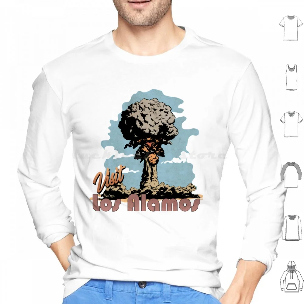 Visit Los Alamos-Oppenheimer Hoodie cotton Long Sleeve Los Alamos Oppenheimer Barbenheimer Cilian Murphy Movie Nolan