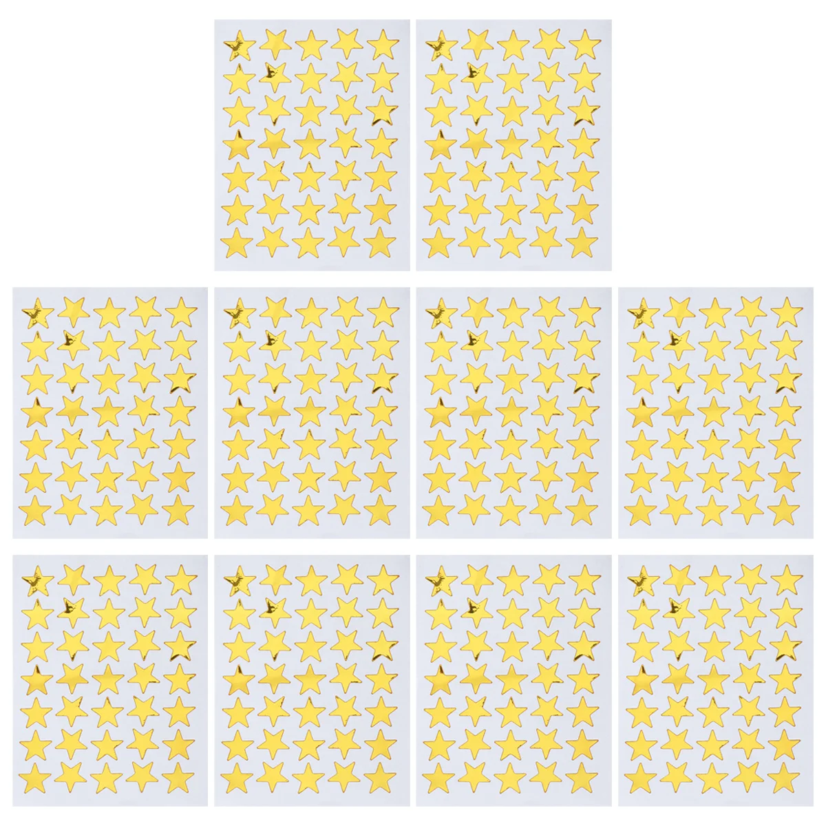 

10Pcs Star Stickers Sparkle Reward Labels for Students Classroom Certificates Stars Stickers Star Declas