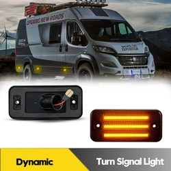 2 Stuks Led Dynamische Zijmarkeringslichten Voor Fiat Ducato 06-21 Auto Richtingaanwijzer Knipperlichten Voor Jeep Cherokee Peugeot Boxer Citroen